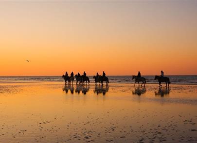 paardrijden op de stranden van st hilaire de riez - CAMPING**** Les Sirènes