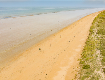 Kustpad van Saint-Jean-de-Monts in de Vendée in de buurt van de 3-sterren camping Les Sirènes