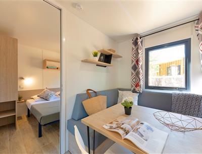 Woonkamer van de Cottage 6 personen 3 bloemen