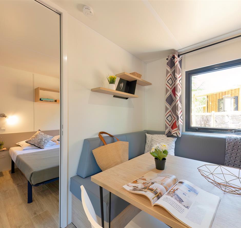 Woonkamer van de Cottage 6 personen 3 bloemen 