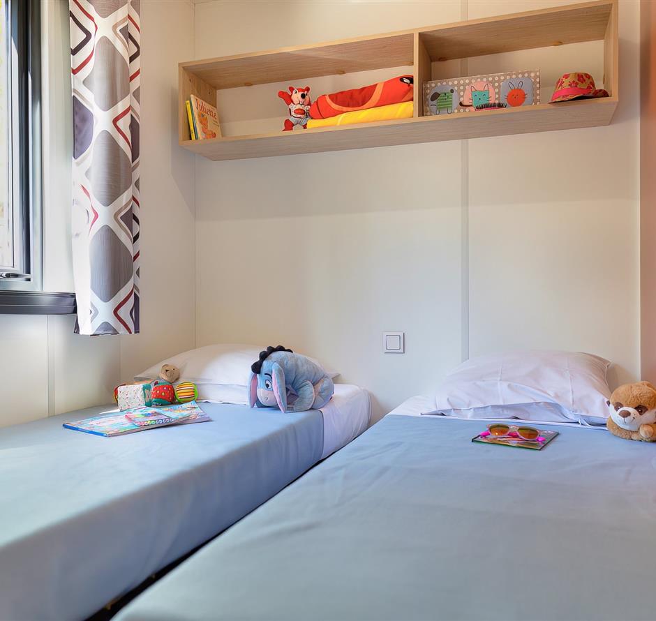 Slaapkamer van de Cottage 6 personen 3 bloemen 