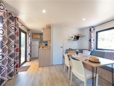 Woonkamer van de Cottage 6 personen 3 bloemen