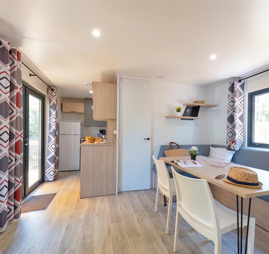 Woonkamer van de Cottage 6 personen 3 bloemen 