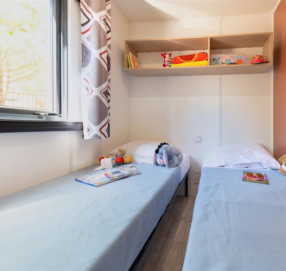 Slaapkamer van de Cottage 6 personen 3 bloemen 