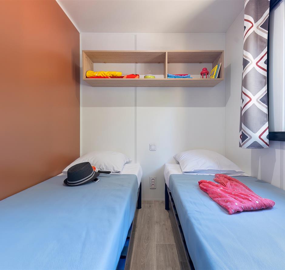 Slaapkamer van de Cottage 6 personen 3 bloemen 