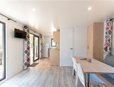 Woonkamer van de Cottage 5 pers 3 bloemen