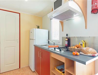 Woonkamer van de Cottage 4 pers 2 bloemen
