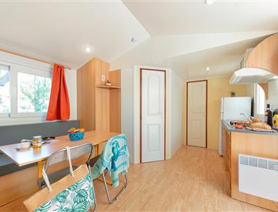 Woonkamer van de Cottage 4 pers 2 bloemen