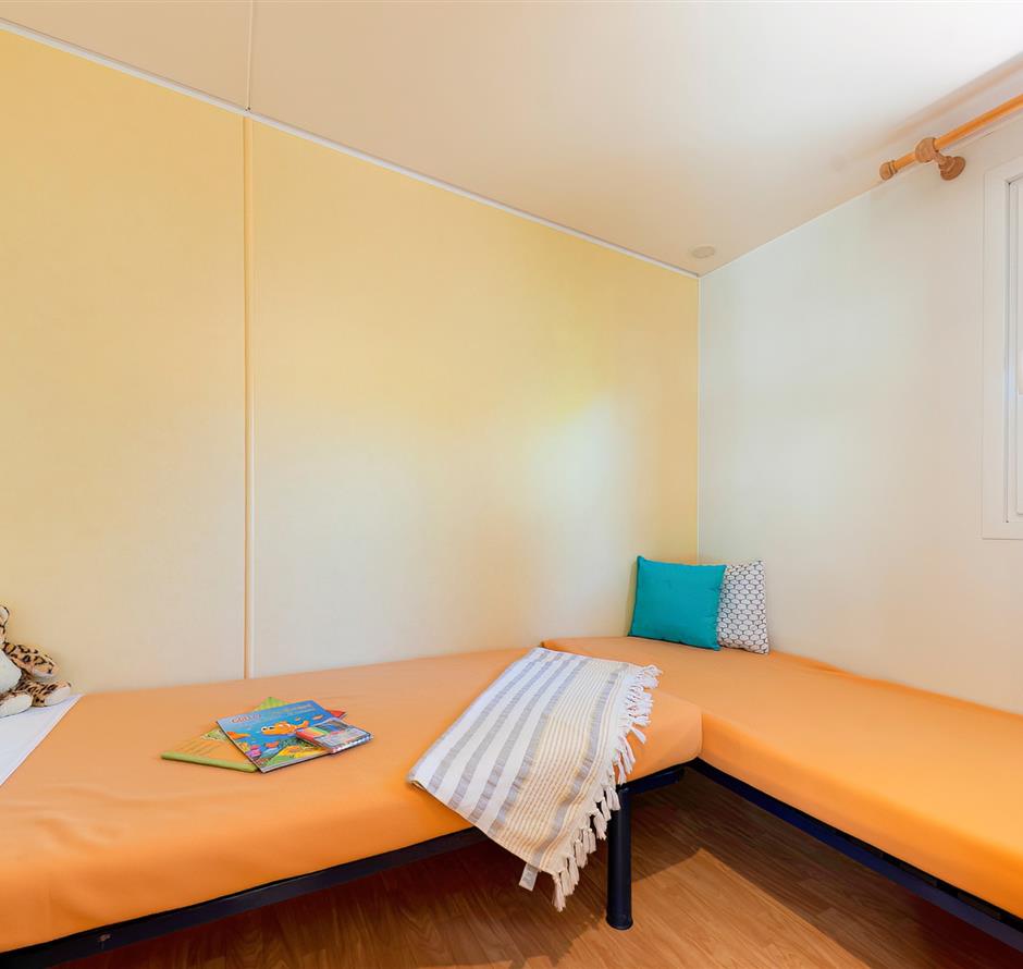 Slaapkamer van de Cottage 4 pers 2 bloemen 