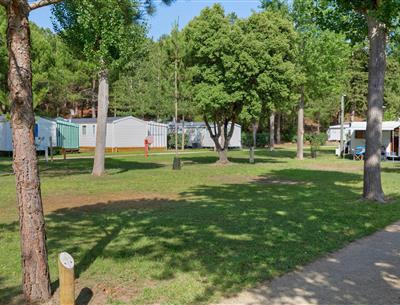 Kale staanplaatsen zonder stroom op camping Les Sirènes in Saint-Jean-de-Monts
