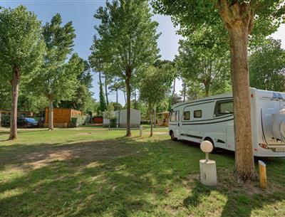 Kale plaatsen met stroom 2 bloemen op Camping Les Sirènes