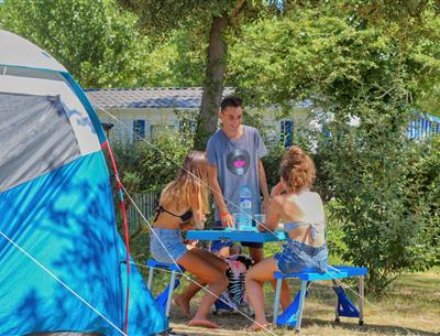 Kale staanplaatsen zonder stroom op camping Les Sirènes in Saint-Jean-de-Monts