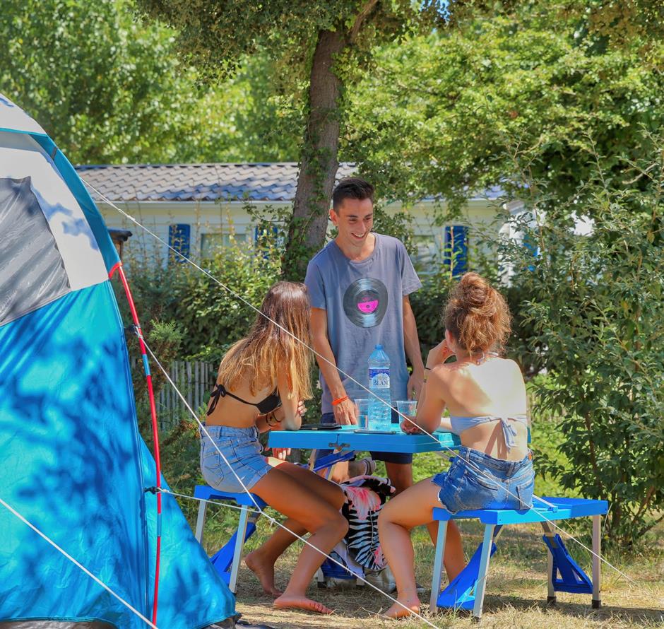 Kale staanplaatsen zonder stroom op camping Les Sirènes in Saint-Jean-de-Monts 
