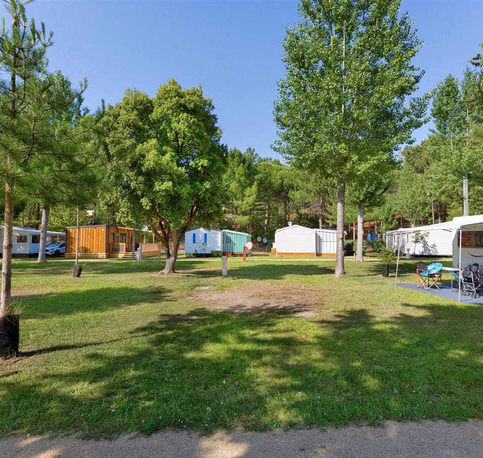 Kale staanplaatsen zonder stroom op camping Les Sirènes in Saint-Jean-de-Monts 