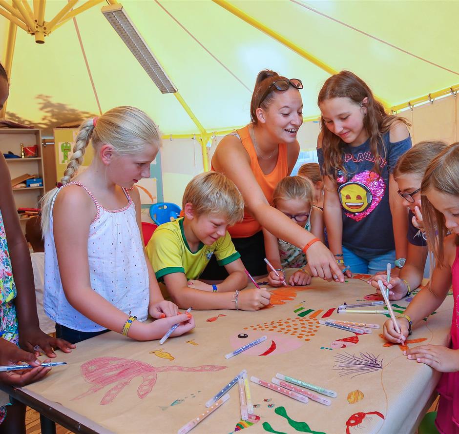 Handmatige activiteiten voor kinderen op Camping Les Sirènes 