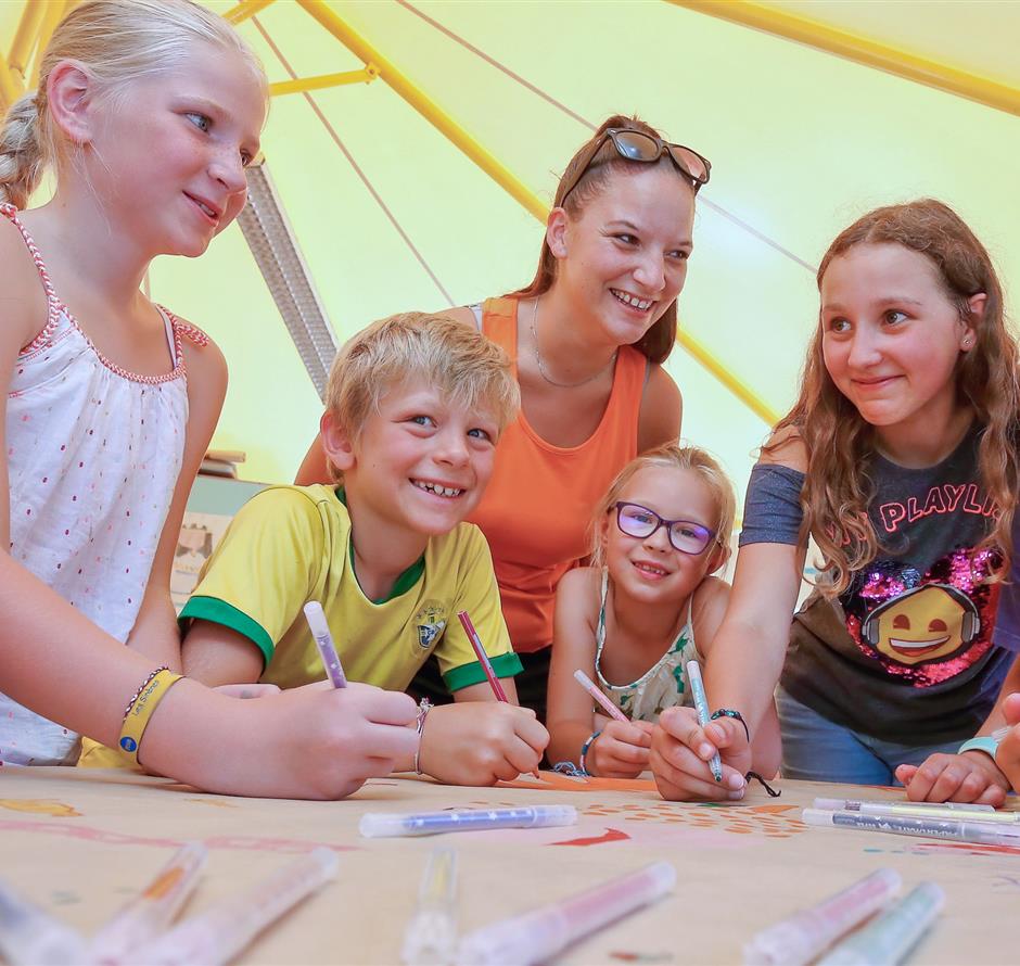 Handmatige activiteiten voor kinderen op Camping Les Sirènes 