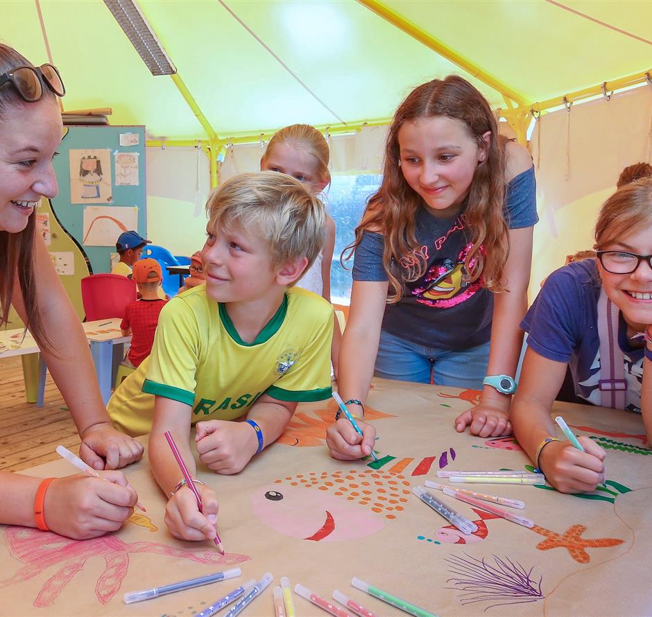 Handmatige activiteiten voor kinderen op Camping Les Sirènes 