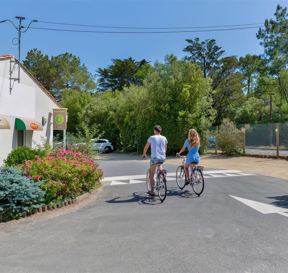 Fietspaden in Saint Jean de Monts in de Vendée in de buurt van de 3-sterren camping Les Sirènes 