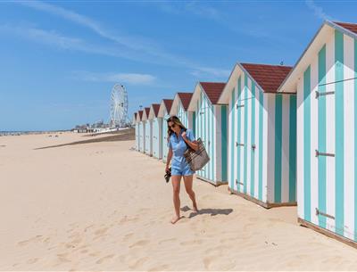 Het strand van Saint-Jean-de-Monts in de Vendée vlakbij de 3-sterren camping Les Sirènes