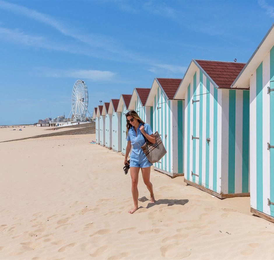 Het strand van Saint-Jean-de-Monts in de Vendée vlakbij de 3-sterren camping Les Sirènes 
