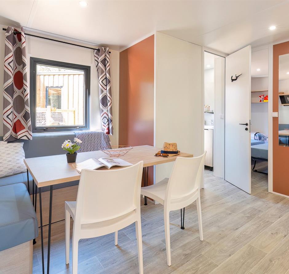 Woonkamer van de Cottage 6 personen 3 bloemen 