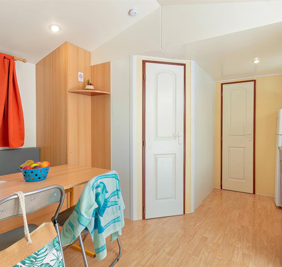 Woonkamer van de Cottage 4 pers 2 bloemen 