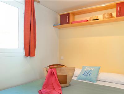 Slaapkamer van de Cottage 4 pers 2 bloemen