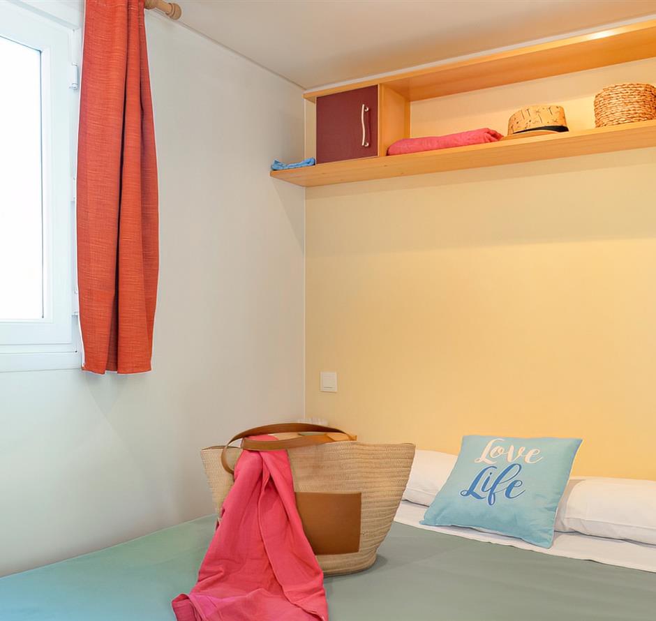 Slaapkamer van de Cottage 4 pers 2 bloemen 