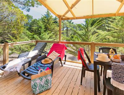 Cottage terras 2-3 pers 4 bloemen