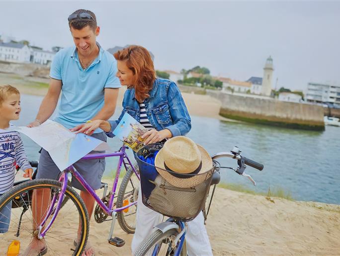 Fietspaden in Saint Jean de Monts in de Vendée in de buurt van de 3-sterren camping Les Sirènes