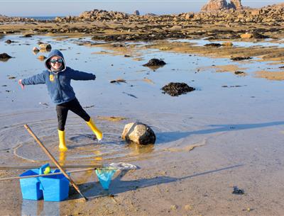 Hoogwater aan de kust van de Vendée in St Jean de Monts in de buurt van de 3-sterren camping Les Sirènes