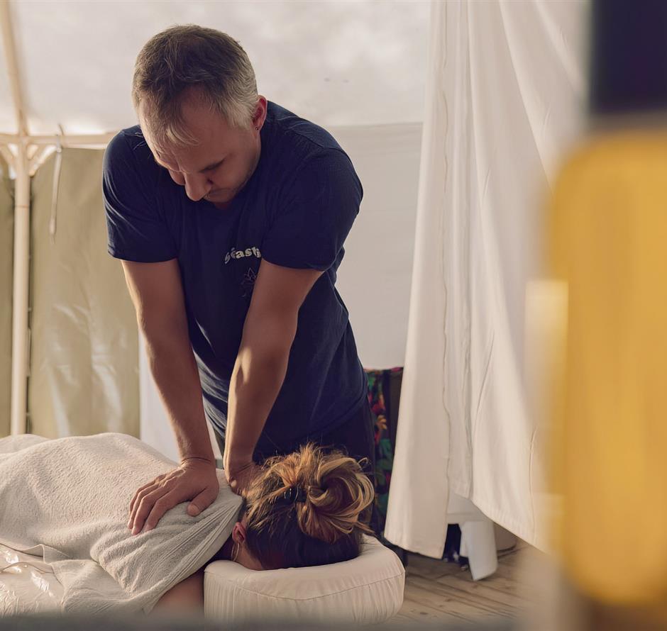 Wellnessmassage op 4-sterrencamping Les Sirènes in Saint-Jean-de-Monts 